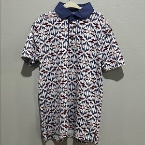 Greyson Wolf Printed Performance Golf Polo Kids Medium
